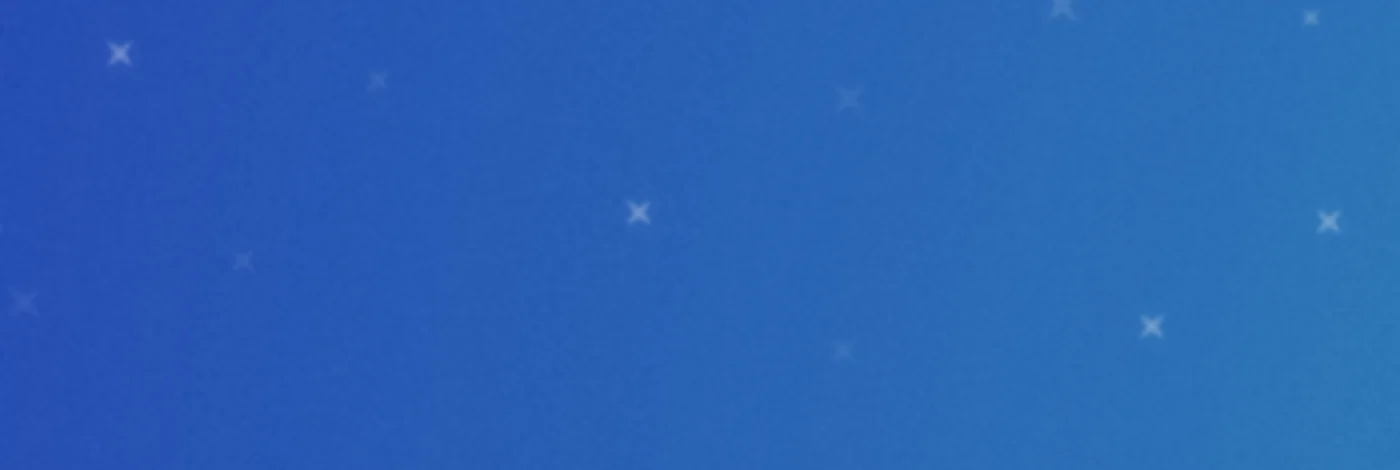The deep blue, starred sky at the top of the Yatra CMS site